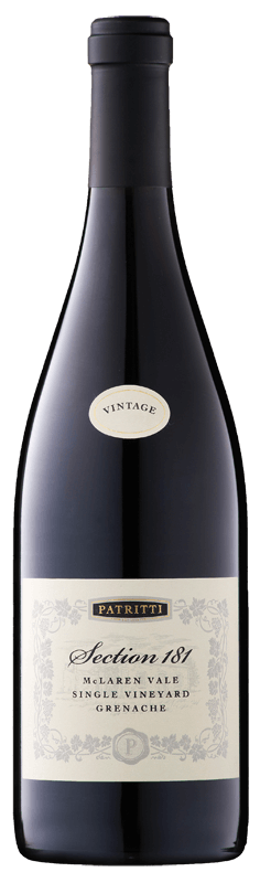 Patritti Section 181 McLaren Vale Grenache Patritti Section 181 McLaren Vale Grenache