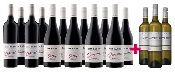 Jim Barry Family Reds + 3 Btl Assyrtiko Addon Jim Barry Family Reds + 3 Btl Assyrtiko Addon
