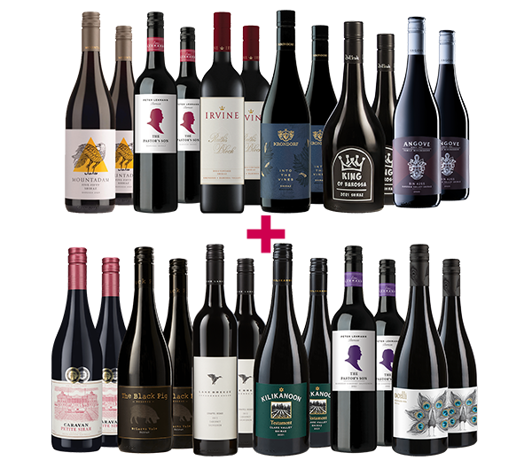 Gold-Medal Barossa Shiraz Mix & Winter Reds 24-bottle BULK DEAL