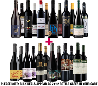 Gold Medal Showstopper Dozen & Festive Table Reds 24-bottle BULK DEAL
